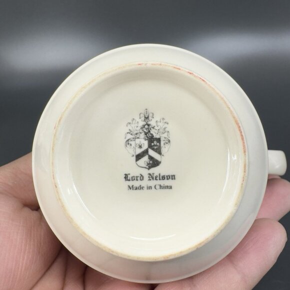 Lord Nelson Ware Tan Fine Porcelain Sugar And Creamer Set Kitchenware Vintage - Picture 12 of 16